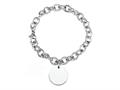Sterling Silver 8 inches Circle Charm Bracelet