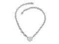 Sterling Silver 16 inches Heart Charm Necklace
