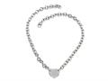 Sterling Silver 18" Round Charm Necklace