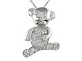 Teddy Bear Diamond Pendant