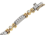 Tommaso Design™ Round Diamonds Bracelet
