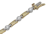 Tommaso Design™ Round Diamonds Bracelet
