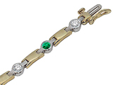 Tommaso Design™ Genuine Emerald Bracelet