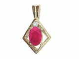 Tommaso Design™ Genuine Ruby Pendant