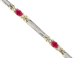 Tommaso Design™ Genuine Ruby Bracelet