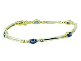 Tommaso Design™ Genuine Sapphire Bracelet