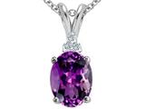 Tommaso Design™ Oval 10x8 Genuine Amethyst Pendant