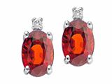 Tommaso Design™ Genuine Garnet Earrings