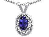 Tommaso Design™ Genuine Iolite Oval 6x4mm Pendant