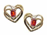 Tommaso Design™ Oval 5x3mm Genuine Garnet Earrings
