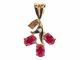 Tommaso Design™ Genuine Ruby Pendant