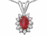 Tommaso Design™ Genuine Ruby Pendant