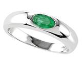 Tommaso Design™ Genuine Emerald Ring