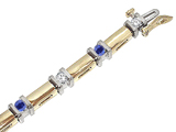 Tommaso Design™ Genuine Sapphire Bracelet