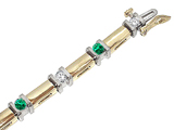Tommaso Design™ Genuine Emerald Bracelet