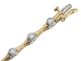 Tommaso Design™ Round Diamonds Bracelet