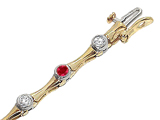 Tommaso Design™ Genuine Ruby Bracelet