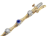Tommaso Design™ Genuine Sapphire Bracelet