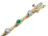 Tommaso Design™ Genuine Emerald Bracelet
