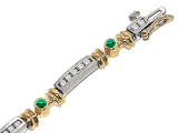 Tommaso Design™ Genuine Emerald Bracelet