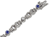 Tommaso Design™ Genuine Sapphire Bracelet