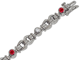 Tommaso Design™ Genuine Ruby Bracelet
