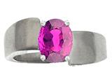 Tommaso Design™ Oval 9x7mm Genuine Pink Tourmaline Ring