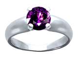 Tommaso Design™ Genuine Amethyst Ring