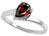 Tommaso Design™ Genuine Garnet Ring
