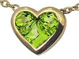 Tommaso Design™ Genuine Invisible Set Peridot Pendant