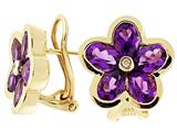 Tommaso Design™ Genuine Amethyst Earrings
