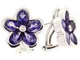 Tommaso Design™ Genuine Iolite Earrings