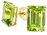 Tommaso Design™ Genuine Emerald Cut Peridot Earrings