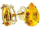 Tommaso Design™ Genuine Pear Shape Citrine Earrings