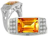 Tommaso Design™ Genuine Citrine Ring