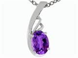 Tommaso Design™ Genuine Amethyst Pendant