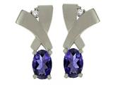 Tommaso Design™ Oval 6x4mm Genuine Iolite Earrings