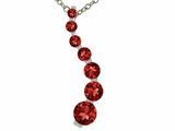 Tommaso Design™ Genuine Garnet Journey Pendant