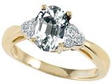 Tommaso Design™ Genuine White Topaz and Diamond Ring