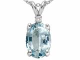 Tommaso Design™ Genuine Aquamarine Pendant