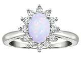 Tommaso Design™ Genuine Opal Ring