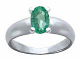 Tommaso Design™ Genuine Emerald Ring