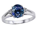 Tommaso Design™ Created Sapphire and Diamond Ring