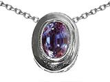 Tommaso Design™ Oval 7x5mm Simulated Alexandrite Pendant