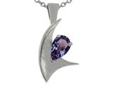 Tommaso Design™ Pear Shape 7x5 mm Simulated Alexandrite Pendant