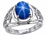 Tommaso Design™ Created Star Sapphire Ring.