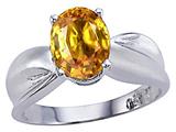 Tommaso Design™ Oval 9x7 mm Genuine Citrine Ring