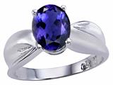 Tommaso Design™ Oval 9x7 mm Genuine Iolite Ring