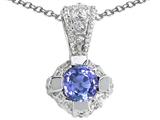 Genuine Purple Sapphire Pendant