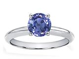 Tommaso Design™ Round 5mm Genuine Tanzanite Solitaire Engagement Ring